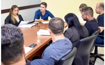 Reunião  para o evento Dia do trabalhador em Cajamar