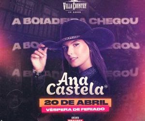 Ana Castela, destaque no sertanejo fará grande noite no Villa Country