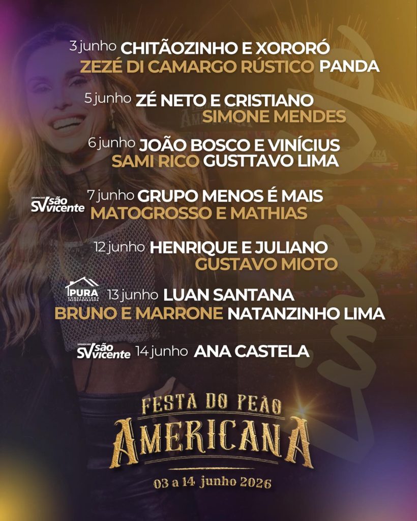 Festa do Peão de America 2026